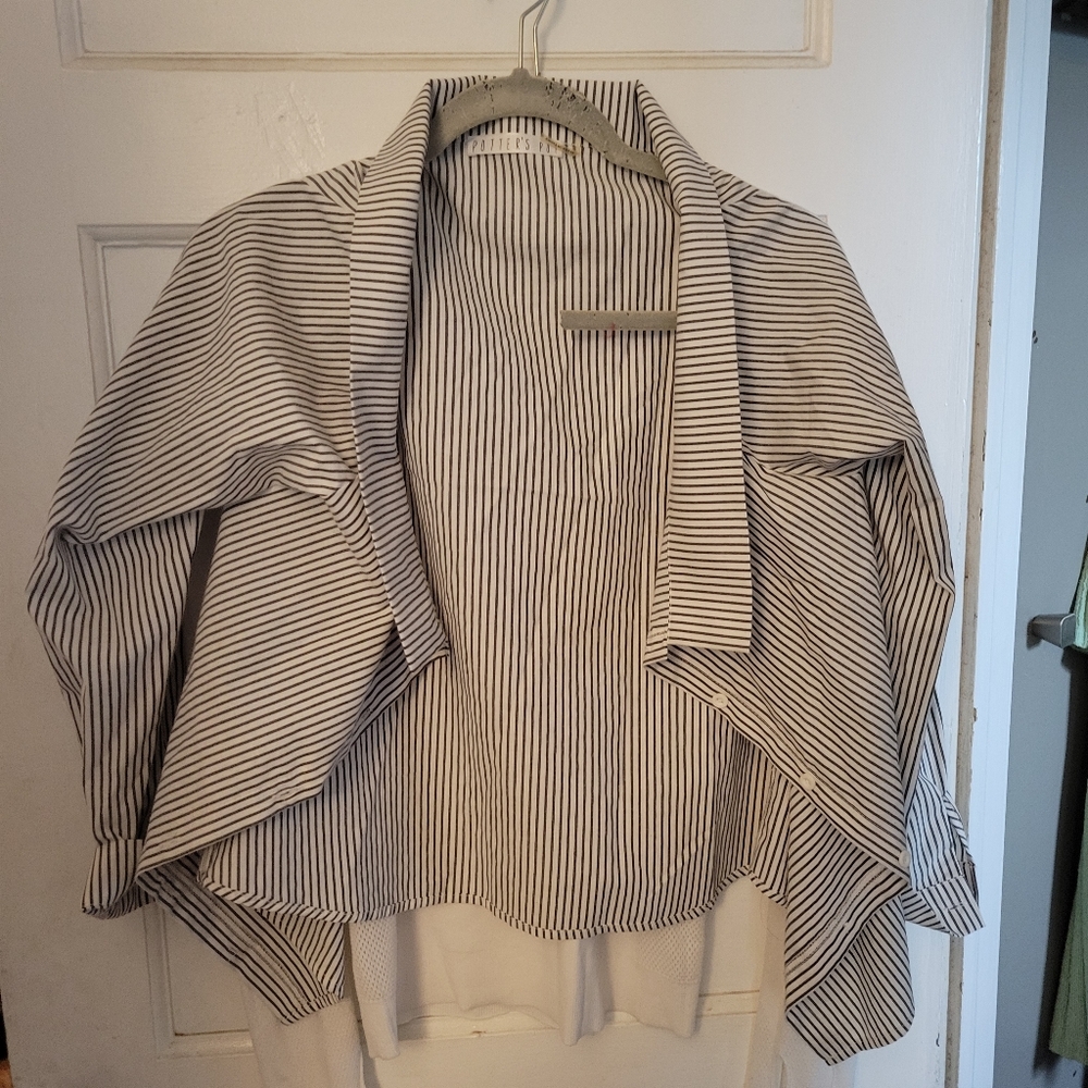 Sailor cropped blouse